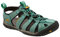 KEEN Damen Clearwater CNX Sandalias, Mineral Blue/Yellow Leather, 35 EU