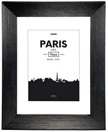 Kunststoffrahmen Paris, Schwarz, 10 x 15 cm