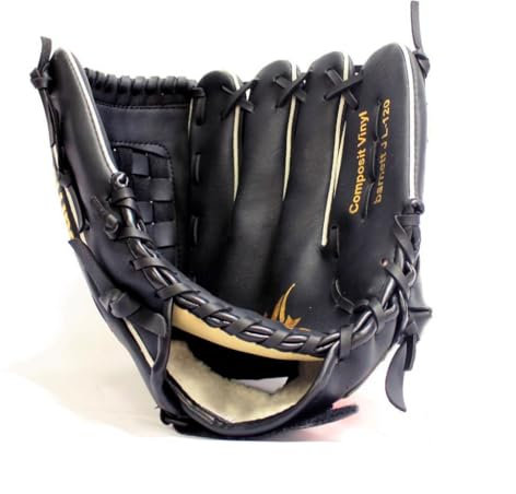 JL-120 REG schwarz Baseball Handschuh, Polyurethan, Infield/Outfield, Grösse 12 (für Rechtshänder, Wird an der linken Hand getragen)