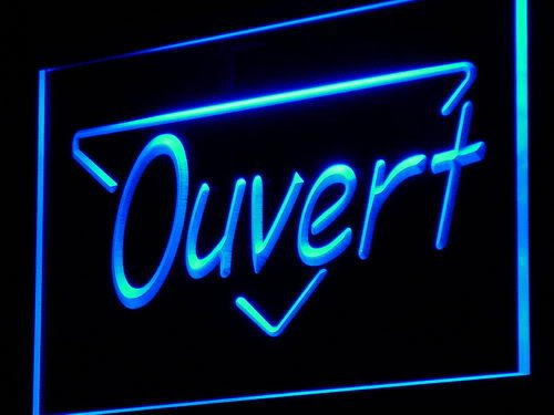Enseigne Lumineuse j150-b OUVERT OPEN Display N?on
