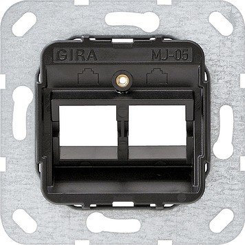 Gira 560500 Modular Jack 5, 2-Fach Tragring