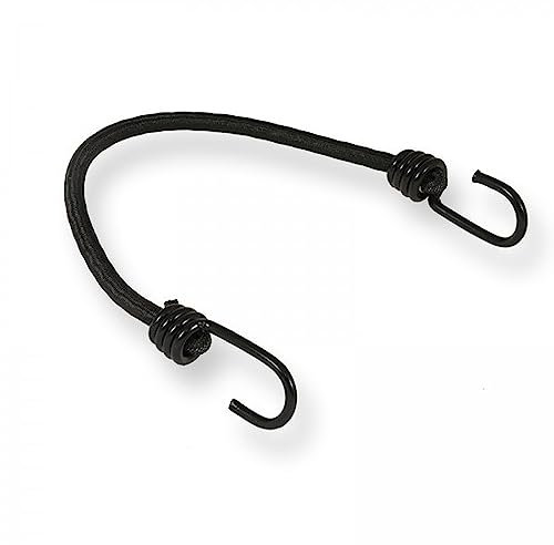 Dreamprint Expander 60 Stück Schwarz 100cm 8mm Ø Planenspanner Spann-Gummi Gepäckspanner Gummiseil mit Spiralhaken