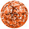 Modern Nature Piercing-Schmuck 1 X Epoxy Piercingschmuck Multi Strass Kugel 1,2 x 4 mm + Überzug in orange