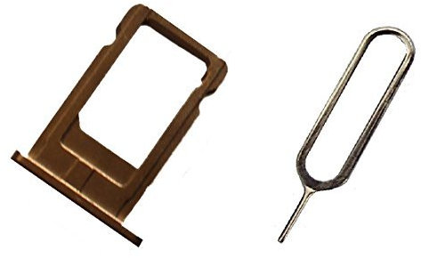 SIM Halter für Apple iPhone 6 und 6 Plus in Gold mit SIM-Nadel - Dealbude24