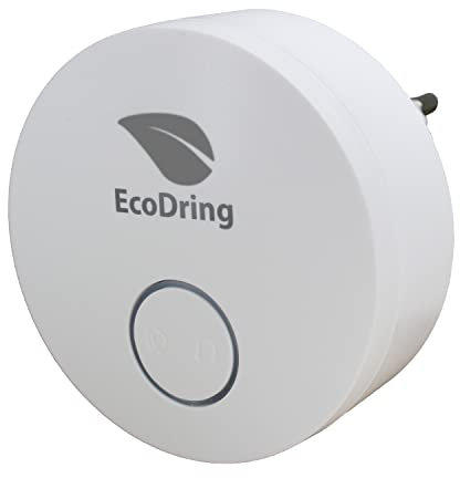 EcoDring Sonnette sans Fil sans Pile Haut de Gamme Garantie 3 Ans * étanche IPX7-36 mélodies, 1 Carillon récepteur 220V Seul