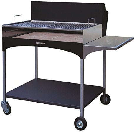 Holzkohlegrill BK 12 ELITE mit großem Edelstahl-Grillrost mit 8mm starken, drehbaren Grillstäben