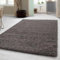 Carpetsale24 Shaggy Hochflor Teppich, 80x250 cm, Taupe, weich, flauschig, modern, einfarbig, Für schmale Räume oder Küche, für Wohnzimmer Schlafzimmer Flur