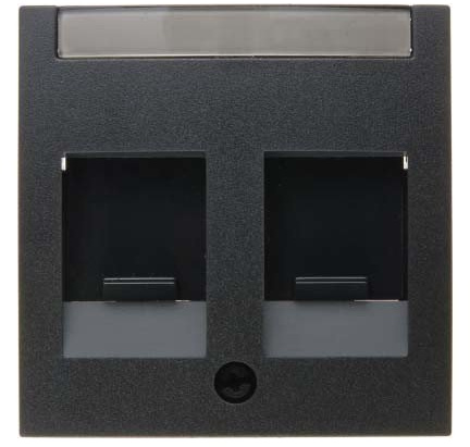 Tapa prot. suc. doble S/B antracita