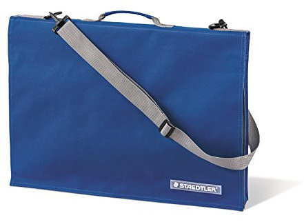 STAEDTLER LR 661 13 Zeichenplattentasche (mit Griff, DIN A3, wasserabweisend, strapazierfähiges Nylon, verstellbarer Schultergurt, integrierte Handytasche)