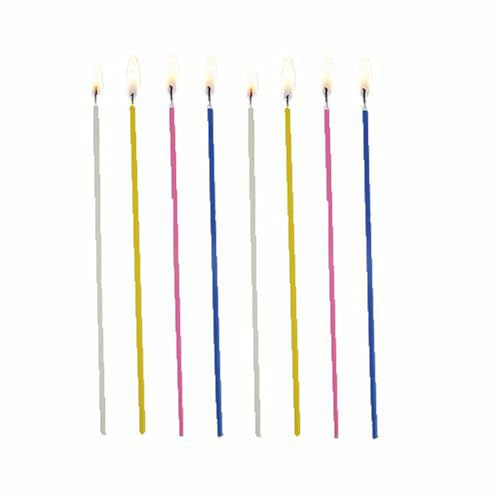 PAPSTAR 1 Karton = 24x18 Spaghettikerzen Ø 3 mm · 16,5 cm farbig Sortiert 14942