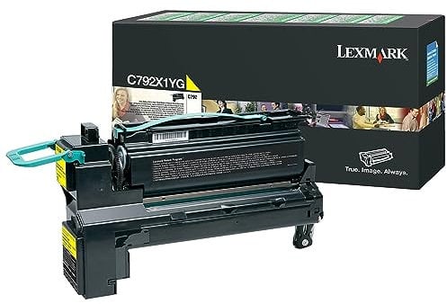 Lexmark C792X1YG C792 Tonerkartusche Standardkapazität Return Program 1er-Pack, 20.000 Seiten, gelb