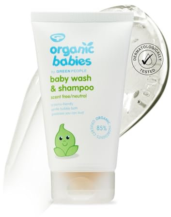 Green People Organic Babies - Baby Waschmittel & Shampoo - Für Babies ab 4-6 Wochen - Duftfrei, Vegan, Bio & Tierversuchsfrei - 150ml