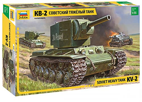 GSI Creos Zvezda 500783608-1:35 WWII Russian Tank KV-2 Giant