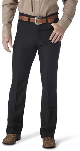 Wrangler Mens Wrancher Dress Jeans, Black, 40W x 30L US