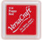 Tinta VERSACRAFT para textil color rojo amapola 33x33mm. Almohadilla