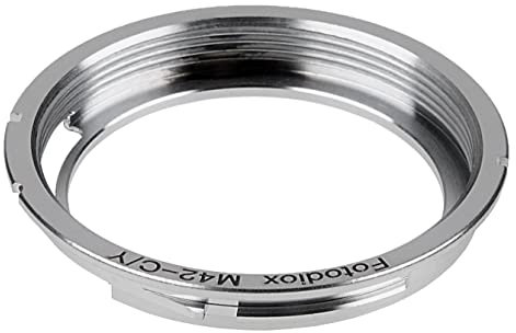 Fotodiox Pro Lens Mount Adapter - M42 Screw Mount SLR Lens to Contax Yashica (C/Y) 35mm SLR Camera Body