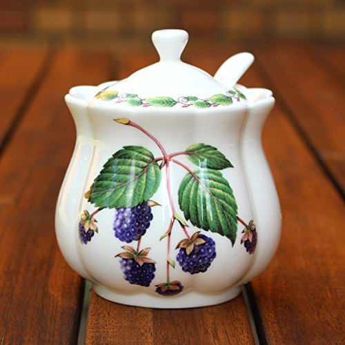 Classic Jam Pot and Spoon - Blackberry