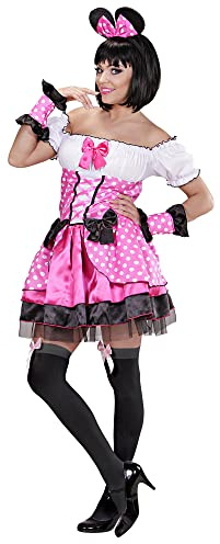 W WIDMANN MILANO Party Fashion - Kostüm Mäuschen, Kleid, Armstulpen, Ohren, Faschingskostüme