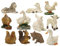 Schafe und Hoftiere aus Polyresin, handbemalt 11-TLG. zu 7-9 cm Krippenfiguren