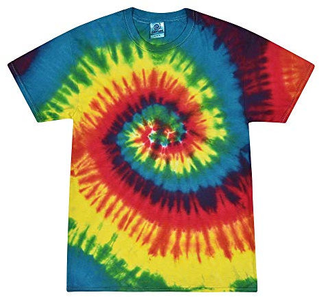 Colortone - Unisex Batik T-Shirt 'Swirl', XL