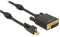 Delock 83726 Kabel Mini Displayport 1.2 Stecker mit Schraube auf DVI Stecker 4K Aktiv 2 m schwarz