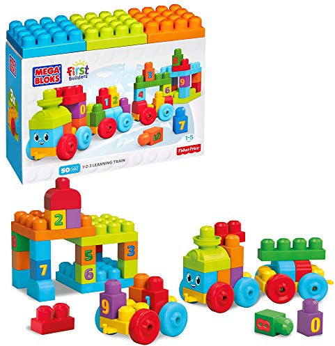 Mattel Mega Bloks DKX60 - Bauklötze, 123 Lernzug