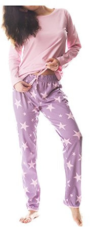 Consult-Tex Damen Pyjama Schlafanzug Baumwolle Langarm SUN4 40/42