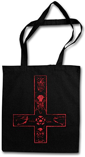 Urban Backwoods Satanic Cross Hipster Bag Beutel Stofftasche Einkaufstasche