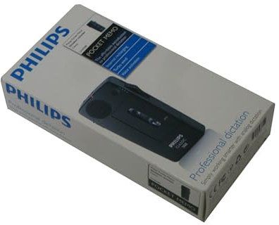 Philips Black Pocket Memo Voice Activated Dictation Recorder LFH0388