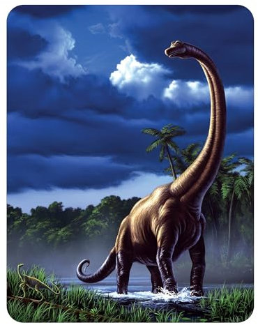 3D LiveLife Magnet - Brachiosaurus von Deluxebase. Linsenförmige 3D Dinosaurier Kühlschrankmagnet. Dekoration für Kinder und Erwachsene mit Kunstwerk lizenziert von bekannt Künstler, Jerry LoFaro