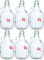 6x GLASBALLON GÄRBALLON GLASFLASCHE WEINBALLON BALLON 5L BÜGELVERSCHLUSS BDG5D
