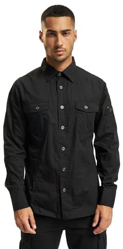 Brandit Slim Fit Shirt Long Sleeve, color: black, size: 3XL