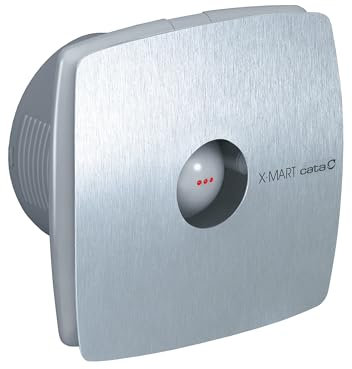 Cata X-Mart 15 Inox Ventilador con Sistema de Extracción Perimetral Ancho 19 cm Potencia 25W Color Inox