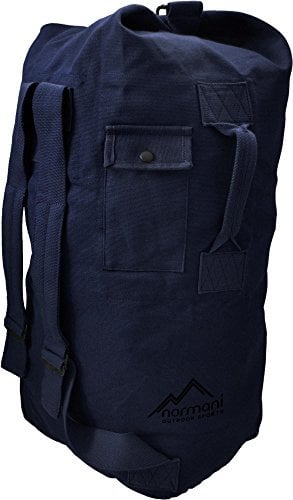 normani BW Canvas Seesack mit Metallverschluss 90 Liter Farbe Navy