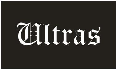 Ultras Fahne Flagge schwarz Grösse 1,50 x 0,90m