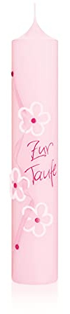 Wiedemann Taufkerze Sweet Baby 265/50mm (Babyrosa)