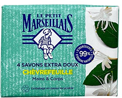 Le Petit Marseillais - Soap - 4 x 100 g - Honeysuckle