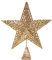 Geformter Gold-Glitzer-Stern/Christbaumspitze, von Gisela Graham