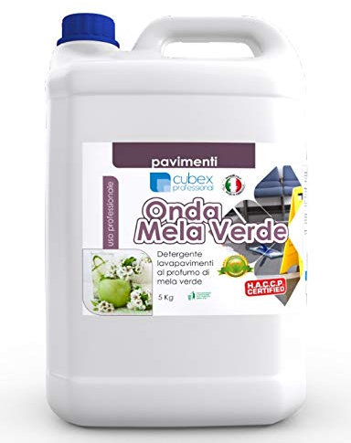 Cubex Onda Mela Verde Detergente detersivo profumato per Pavimenti 5 kg