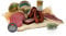 Schwarzwald Metzgerei Geschenkkorb – im Leinentäschle – 8-teiliger Präsentkorb mit leckeren & herzhaften Wurstspezialitäten wie Schinken, Landjäger, Kirschwassersalami, Schinkenwurst
