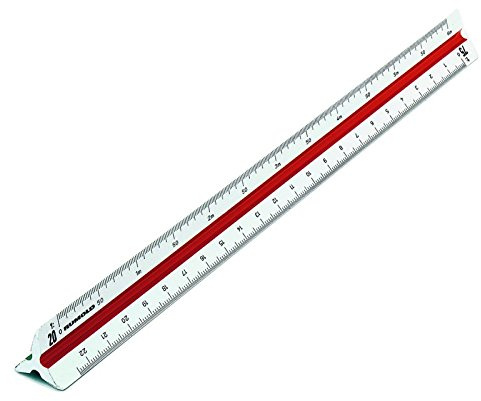 RUMOLD 160/30 6 Dreikantmaßstab 30 cm weiß