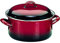 IBILI - Olla recta con tapa volcan, 28 cms, Acero esmaltado, Apto para induccion