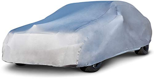 Budge Soft Stretch Car Cover Indoor Fits Cars up to 19' Long, GSC-4 (Nylon and Polyester, Gray)