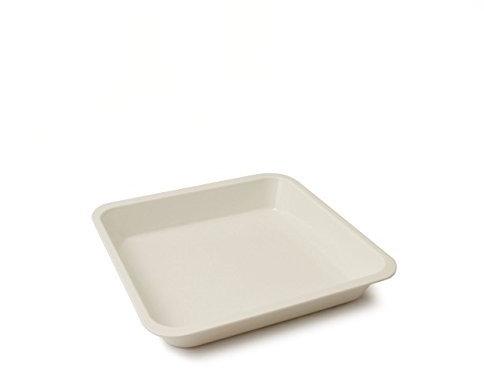 Cartaffini - Bandeja Cuadrada de melamina 25 x 25 x 4 cm - Color: Blanco estándar