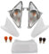 one By Camamoto Set Blinker/Pfeile transparent kompatibel mit Yamaha T-Max 500 2001-2007 (weiß)