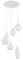 Ideal Lux Hängeleuchte SOFT SP6 BIANCO - Weiss