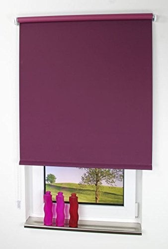 LIEDECO Seitenzugrollo Uni-Verdunkelnd 162 x 180 cm Fb. brombeere