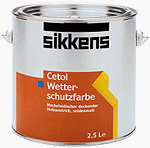 Sikkens Cetol Wetterschutzfarbe 10.000 ml für Holz, Seidenmatt, Wetterbeständig, deckender Holzanstrich, Mineral, 100 m² Abdeckung