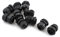 sourcingmap 10pcs presse-étoupe noir en plastique étanche M22X1.5 7mm à 14mm
