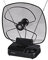 Hama 00131922 Antenne (UHF, VHF, DVB-T, DVB-T2, 1,8 m, 230 V AC/50 Hz, Schwarz)